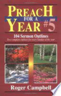Image of Preach For A Year #5 : 104 sermon outline (Trawas)
