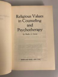 Image of Religious Values In Counseling And Psychotherapy (Trawas)