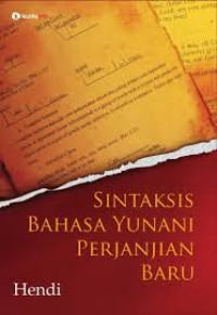 Image of Sintaksis Bahasa Yunani Perjanjian Baru