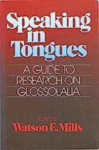 Image of Speaking In Tongues : a guide to research on glossolalia (Trawas)