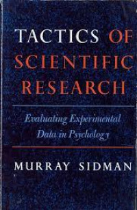 Image of Tactics Of Scientific Research: evaluating experimental data in psychology (Trawas)