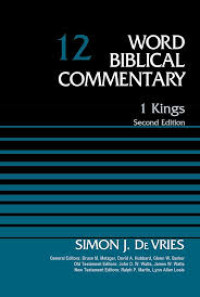 Image of Word Biblical Commentary Volume 12 ; 1 Kings (Trawas)